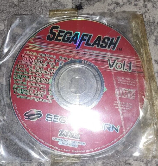 SEGA FLASH VOL 1 DEMO SEGA SATURN (vendeur pro