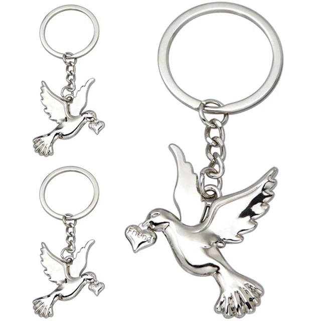 Keyrings Car Keys Peace Dove Key Chain Peace Dove Keychain Charm