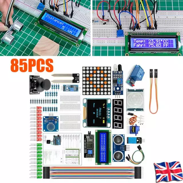 Complete For Arduino Kit for Mega 328 Project Starter UNO R3 Nano V3 0 85pcsSet