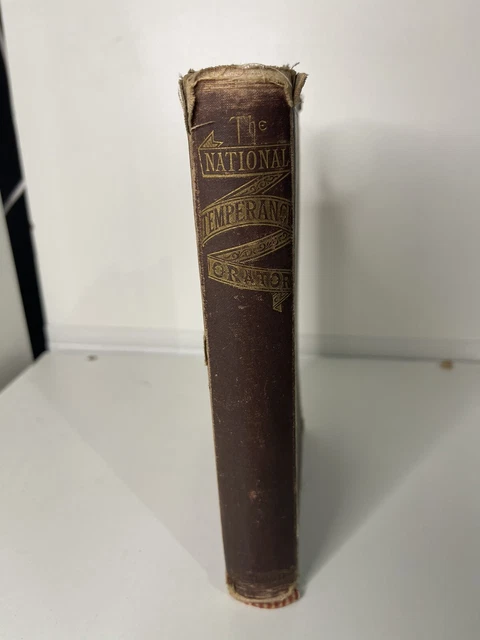Rare 1880 National Temperance Orator, Lizzie Penney Antique book. PROHIBITION