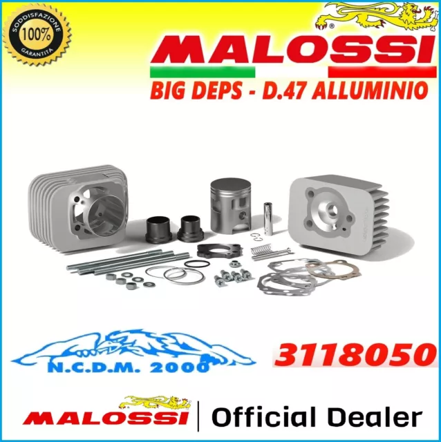 MALOSSI 3118050 GRUPPO TERMICO BIG DEPS Ø 47 ALLUMINIO 75cc PIAGGIO CIAO PX 50