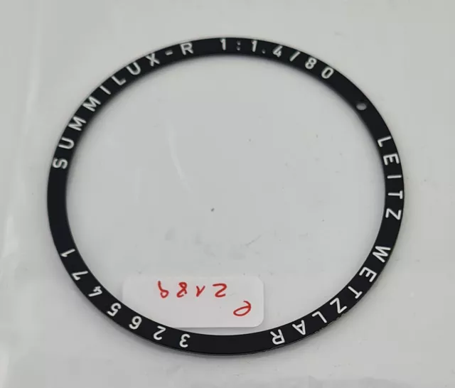 LEICA Leitz Summilux-R 1.4/80 Lens Inscription Ring Objektiv Beschriftungsring