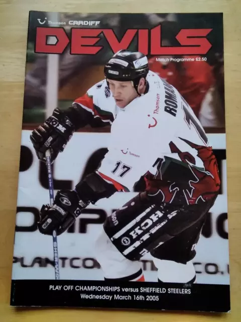 2004/5 Cardiff Devils V Sheffield Steelers  Ice Hockey 16/3/05 Play Offs