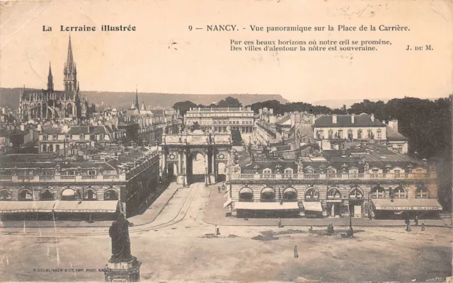 NANCY - vue panoramique sur la Place de la Carrière -  la Lorraine Illustrée -