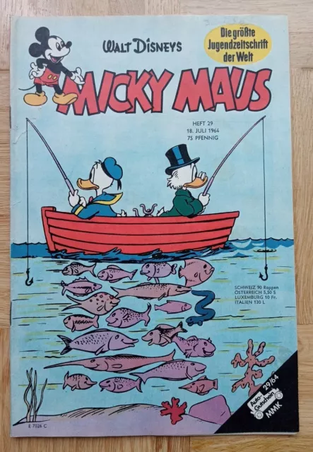 Micky Maus 1964 Heft 29, mit SM und SB