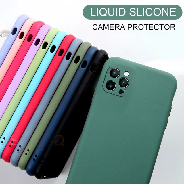 Liquid Silicone Case For iPhone 13 12 11 Pro Max 8 7 XR XS X SE Back Phone Cover