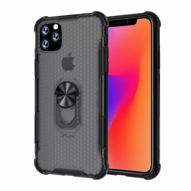 Funda Antichoque Para Iphone 11 Pro 5,8" Soporte Magnetico Anillo Giratorio