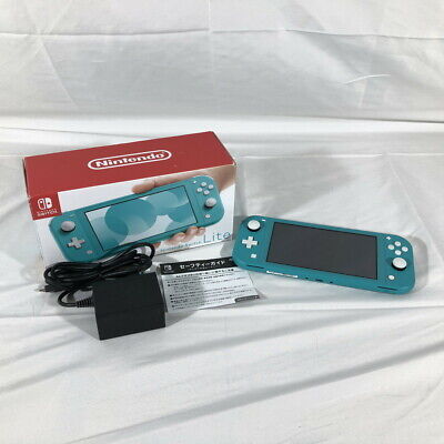 TURQUOISE NINTENDO SWITCH Lite BOX & MANUAL ONLY, With Inserts 