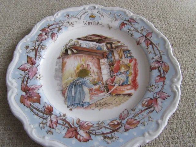 royal doulton brambly hedge plate WINTER...1982, 8" Plate