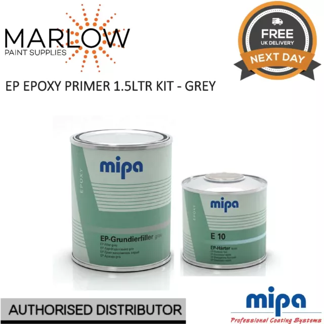 MIPA EP-Grundierfiller EPOXY PRIMER 2k + EP FAST HARDENER E10  - 1.5L KIT GREY