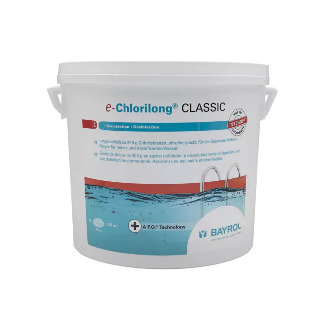 BAYROL e.CHLORILONG CLASSIC Galet 200g - 5kg | Chlore Lent Stabilisé 2