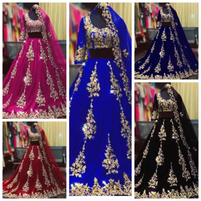 Party Lehenga Choli Indian Designer Bollywood Lehnga Wedding Ethnic Bridal Eid