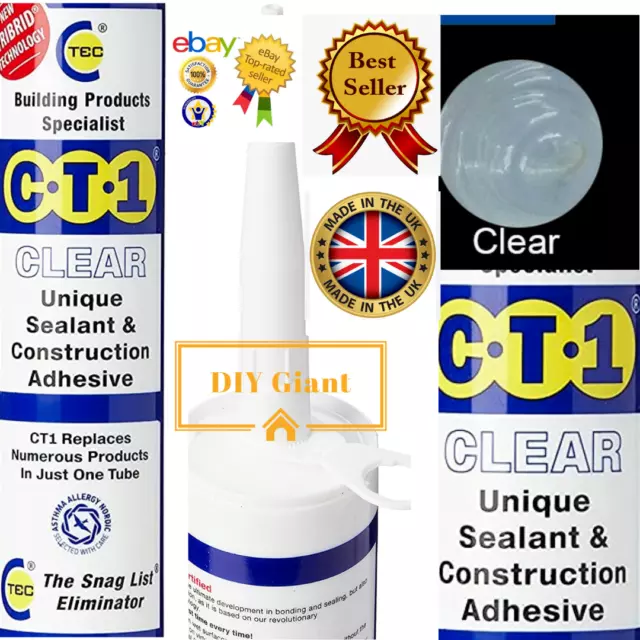 CT1 TRIBRID® Multi Purpose Unique Sealant Construction Adhesive 290ml / Caulkgun