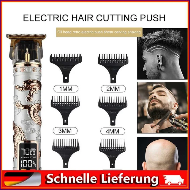 Cortador de pelo eléctrico LED, cabezal de corte portátil en forma de T para hogar (We