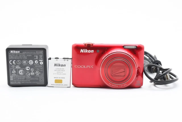 MINT++] NIKON COOLPIX S6400 16.0MP Digital Camera Red