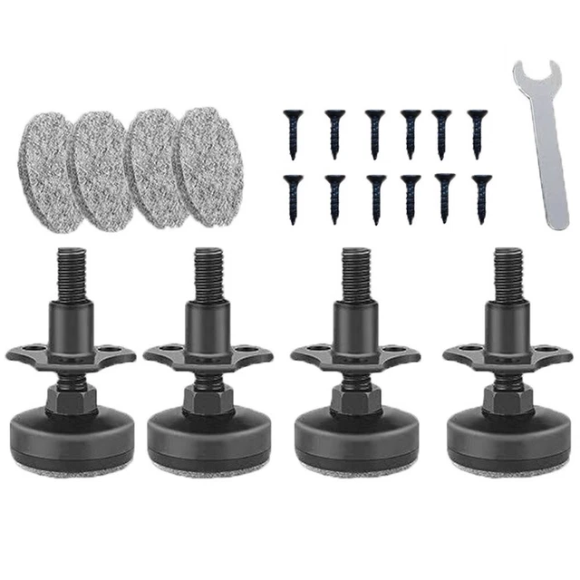 Lot De 4 Pieds De Nivellement Antidérapants Pour Machines De Fitness - Idéal Pour Vélo D'appartement