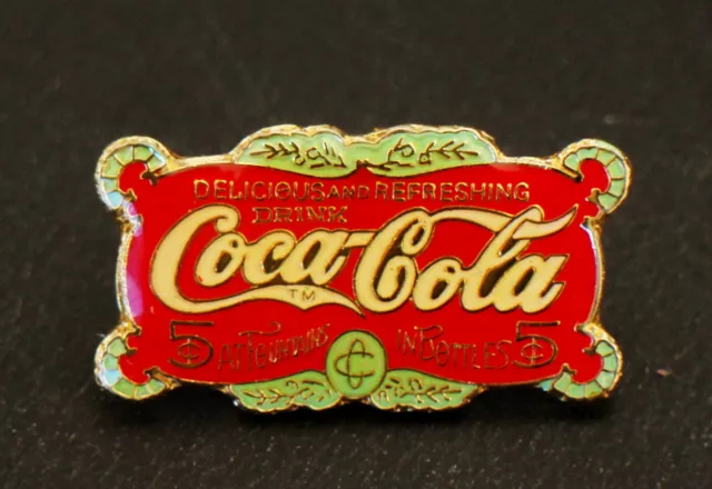 Coca Cola Metal Enamel Vintage Pinback Pin Badge