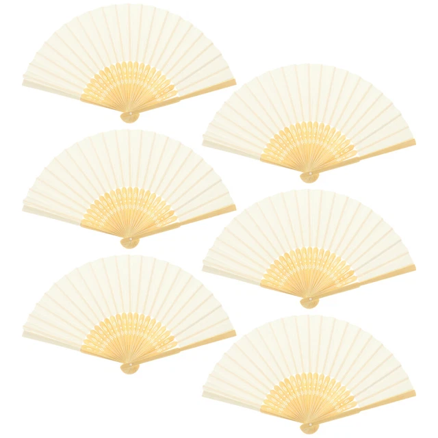 6 pz ventilatore cinese pieghevole a mano stile cinese ventilatore da ballo decorativo portatile