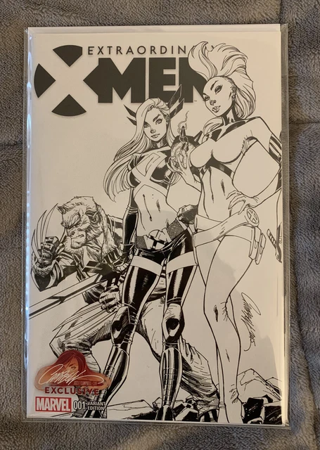 Extraordinary X-Men #1 J Scott Campbell B/W Variant