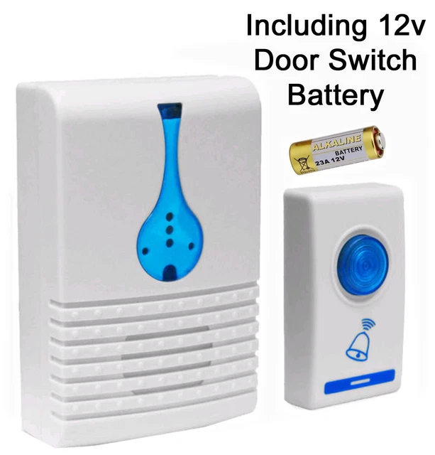 WIRELESS DOOR BELL doorbell 32 chimes 100M range home digital cordless