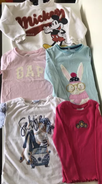 Girls Age 4-5 Jumper & T Shirt Bundle Zara Gap Next Joules Mayoral