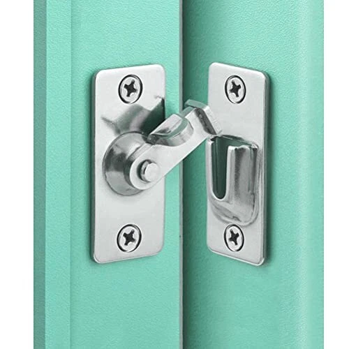 Mini Size 90 Degree Door Latch Sliding Screen Door Latch Barn Door Lock Hasp ...