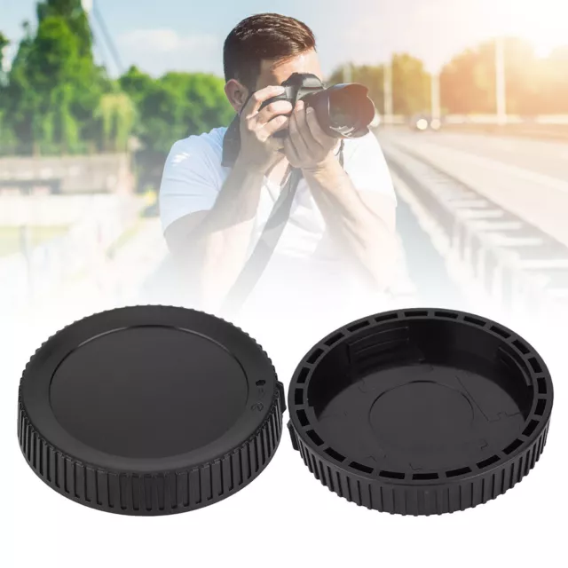 2 Pcs Black Universal DSLR Camera Lens Cover Rear Cap For Z6 Z7 And Z BHC