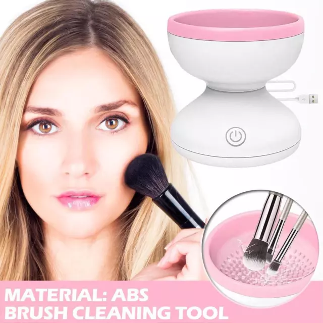 Cepillo de maquillaje eléctrico máquina limpiador portátil automático cepillo cosmético USB'