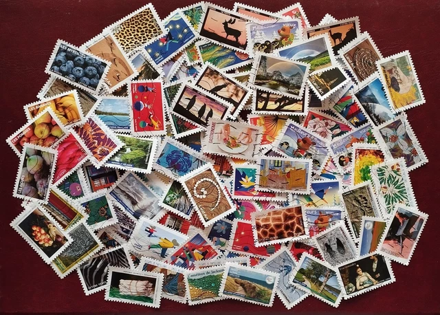 Lot De 200 Timbres Français Oblitérés – Mélange Décollés – Pour Collectionneurs