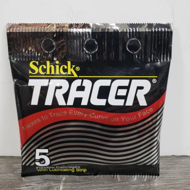 NEW Schick Tracer 5 Refill Shaver Razor Blade Cartridges SEALED 1992 USA NOS
