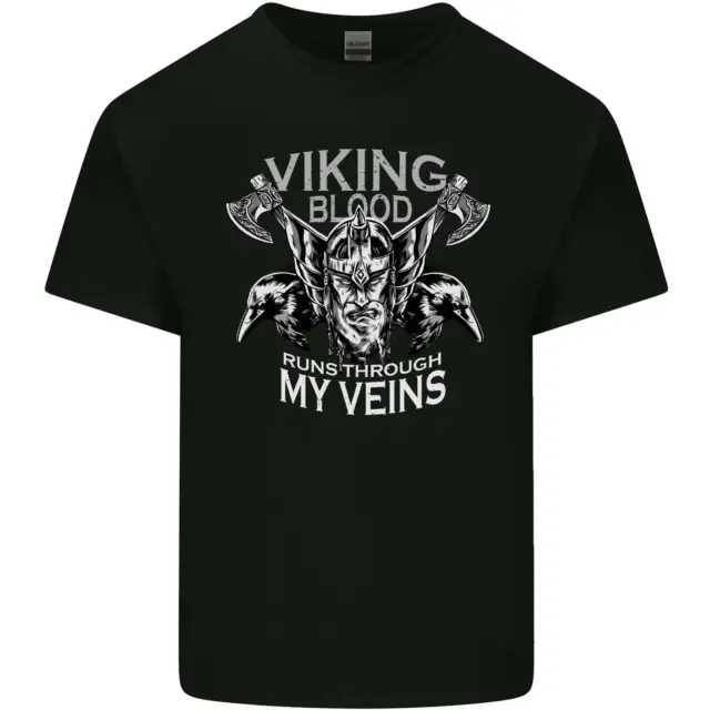 Viking Blood Odin Valhalla Norse Mythology Kids T-Shirt Childrens