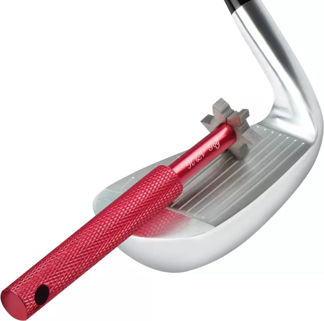 K & V Golf Golf Club Groove Sharpener Tool - Golf Club Cleaner with 6 Cutters f