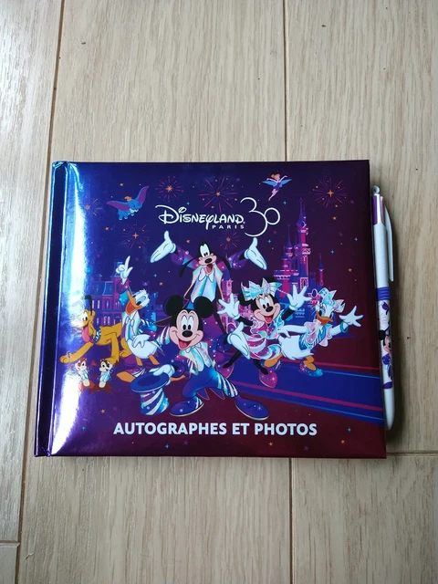 Disneyland Paris 30th Anniversary Autograph Book & Character Pen - used