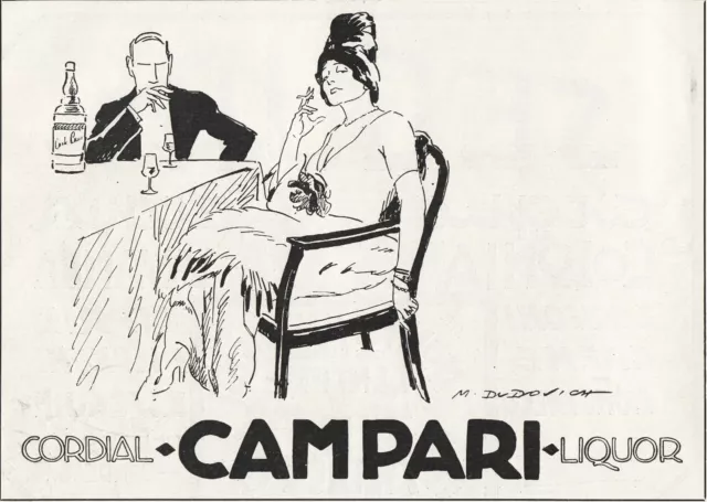 Pubblicita' 1927 Cordial Campari Liquore Liquor Drink Bar  Marcello Dudovich