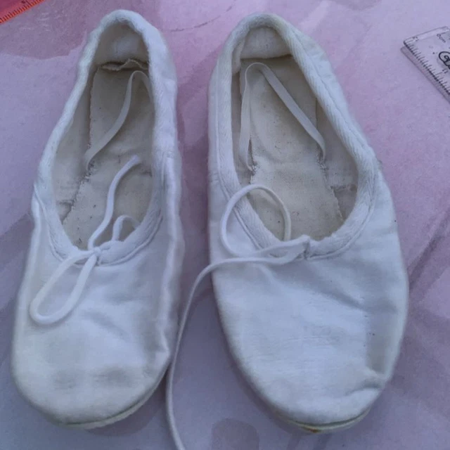 FREED OF LONDON canvas ballet shoes in white £5.00 PicClick UK
