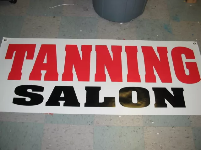 TANNING SALON All Weather Banner Sign NEW 2X5