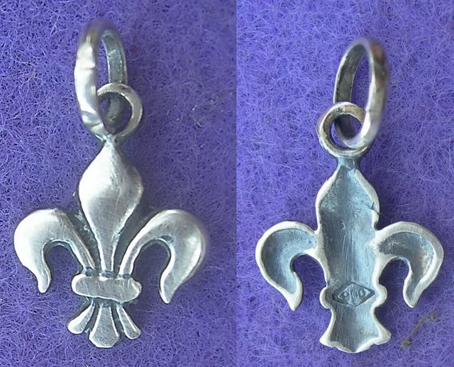Pendentif Fleur De Lys En Argent Sterling 925 - Bijou Celtique - Idée Cadeau Originale