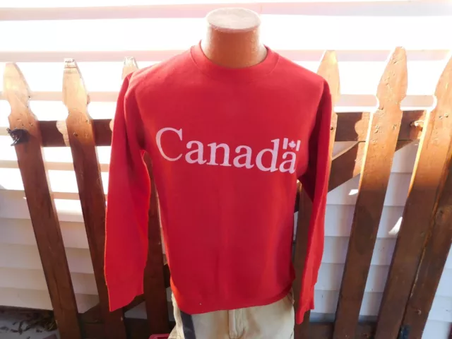 Vintage CANADA SOUVENIR Sweatshirt Size MEDIUM FREE SHIPPING