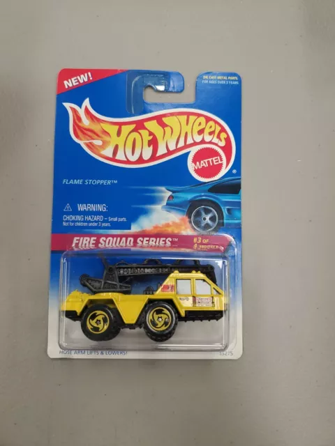 1996 Hot Wheels Fire Squad Series #3/4 Flame Stopper Yellow #426 (T2)