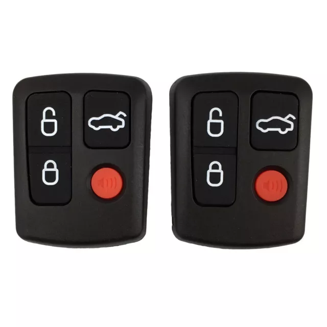 2 x  Replacement Remote 4 Button Car Keypad Keyless Fob for Ford BA BF Falcon