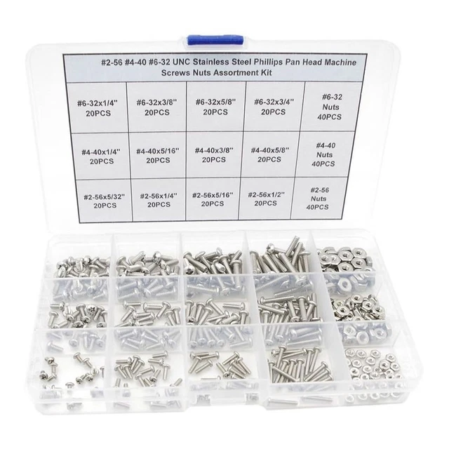 360PCS 256440632 MACHINE Screws UNC Screws Classified Instruments EUR 23,70 PicClick FR
