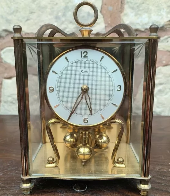 Delectable Vintage Koma Torsion Clock - German Anniversary Mantel Clock 1970