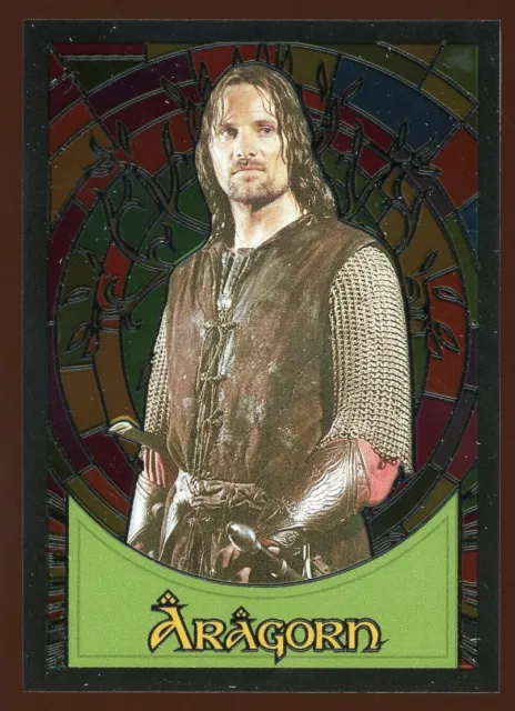 2006 Topps Lord Of The Rings: Evolutions Stained Glass Aragorn Insert Card S1
