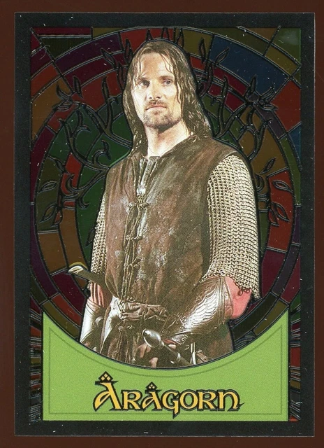 2006 Topps Lord Of The Rings: Evolutions Stained Glass Aragorn Insert Card S1