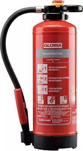 Gloria P 6 Pro Feuerlöscher Pulver 6,0 Kg 801941.0000 (4006325229009)