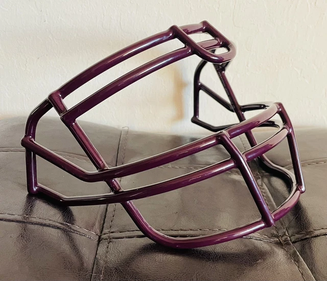 VINTAGE FOOTBALL FACEMASK, Schutt, Maroon/Burgundy, Late 90’s, Clean