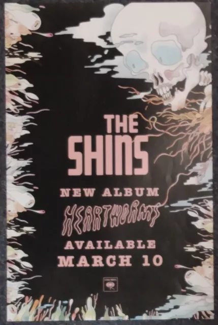 The Shins Heartw*rms 2017 DOUBLE-SIDED PROMO POSTER