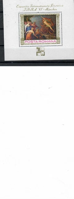 Romania 1973  EXPOZITIA INTERNATIONALA  FILATELICA  MUNCHEN  MINISHEET   MNH