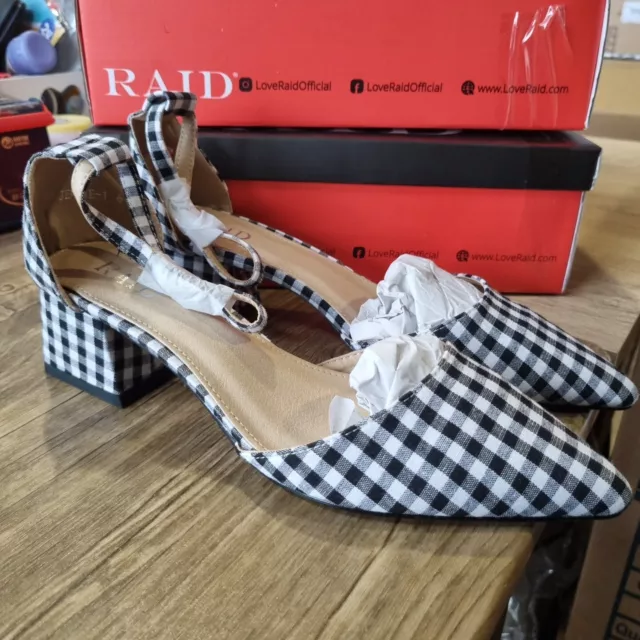 RAID AISHA CERISE Pink And Diamante Size 5 Shoe Bnib Stunning