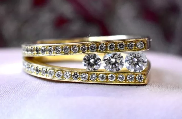 Vintage 9ct Emerald & Diamond Ring